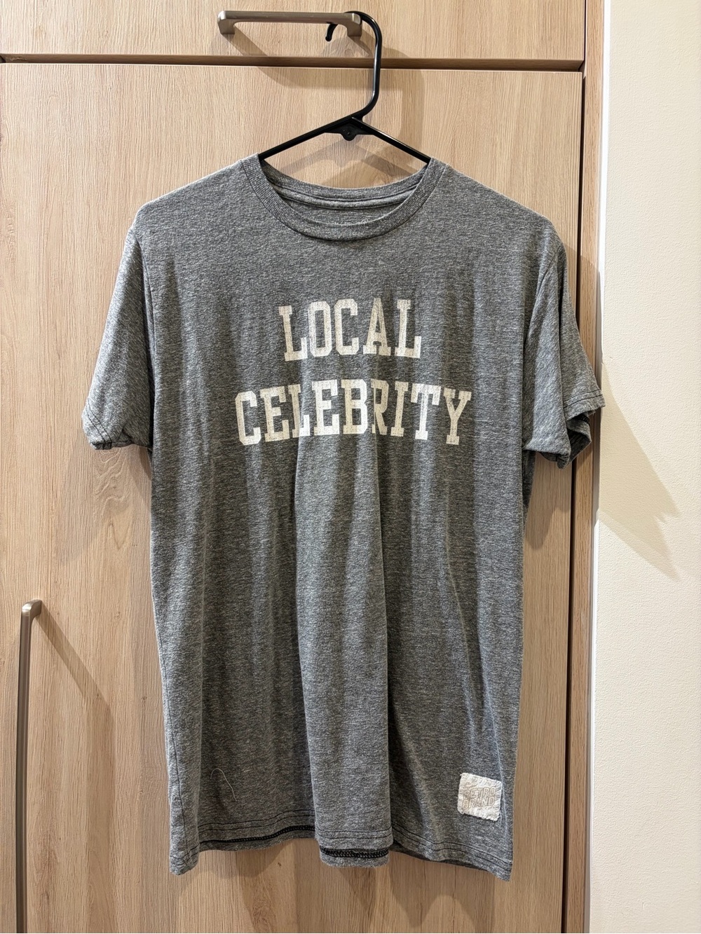 Original Retro Brand Gray 'LOCAL CELEBRITY' Short-Sleeve Tee